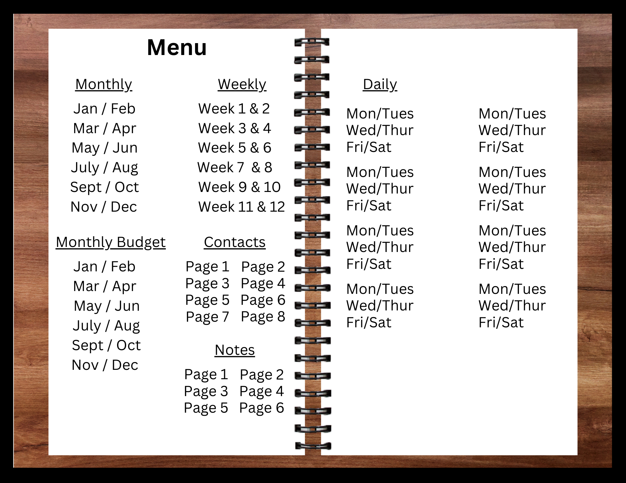 Undated Hyperlinked Digital Planner + 6,000 Stickers preview 2