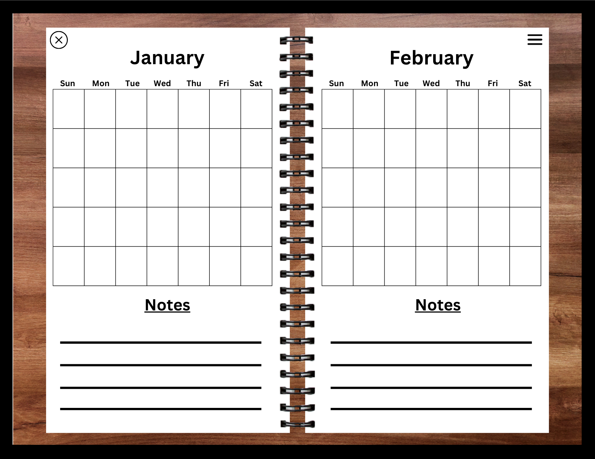 Undated Hyperlinked Digital Planner + 6,000 Stickers preview 3