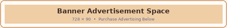 Banner advertising space — 728 by 90