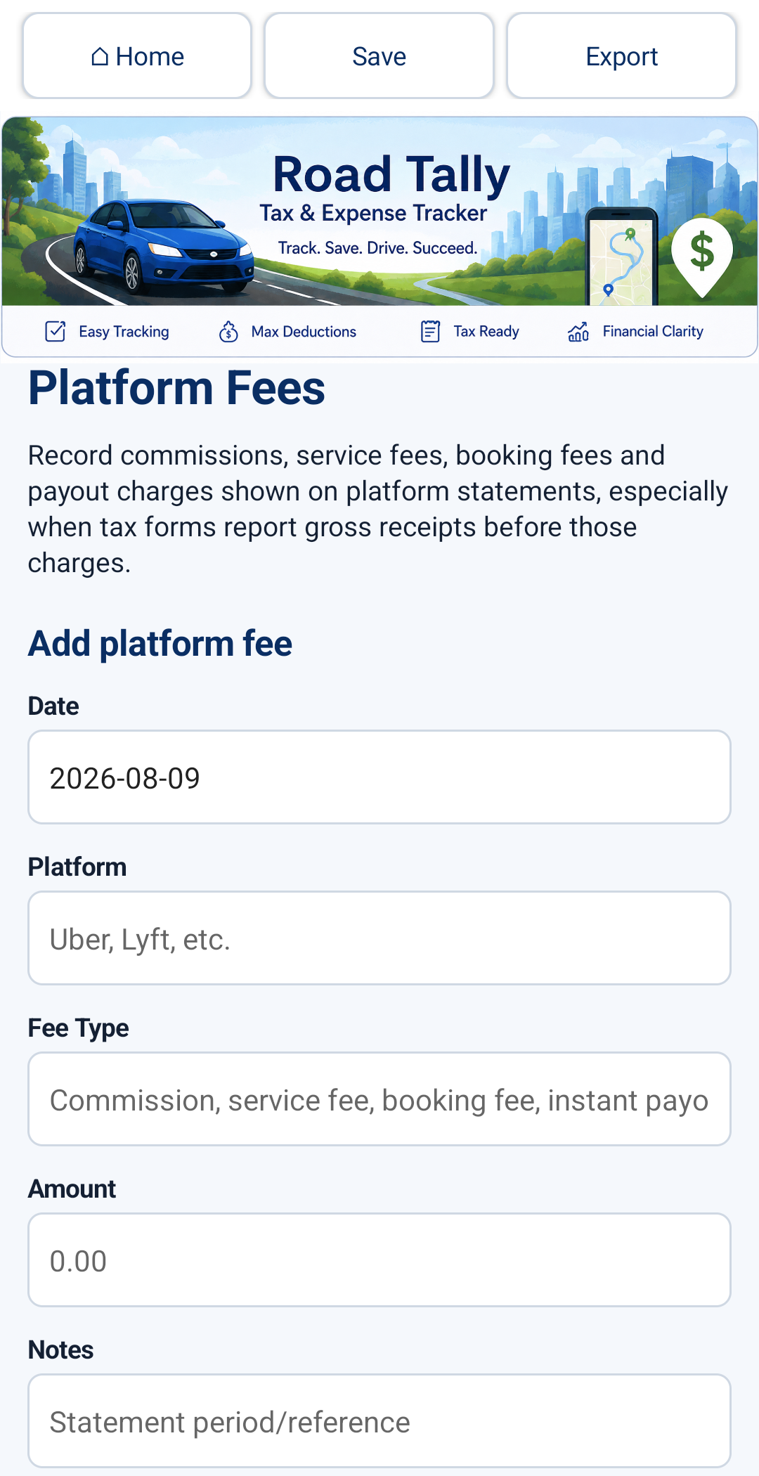 Drive Share Tax & Expense Tracker for Android Devices - preview 18