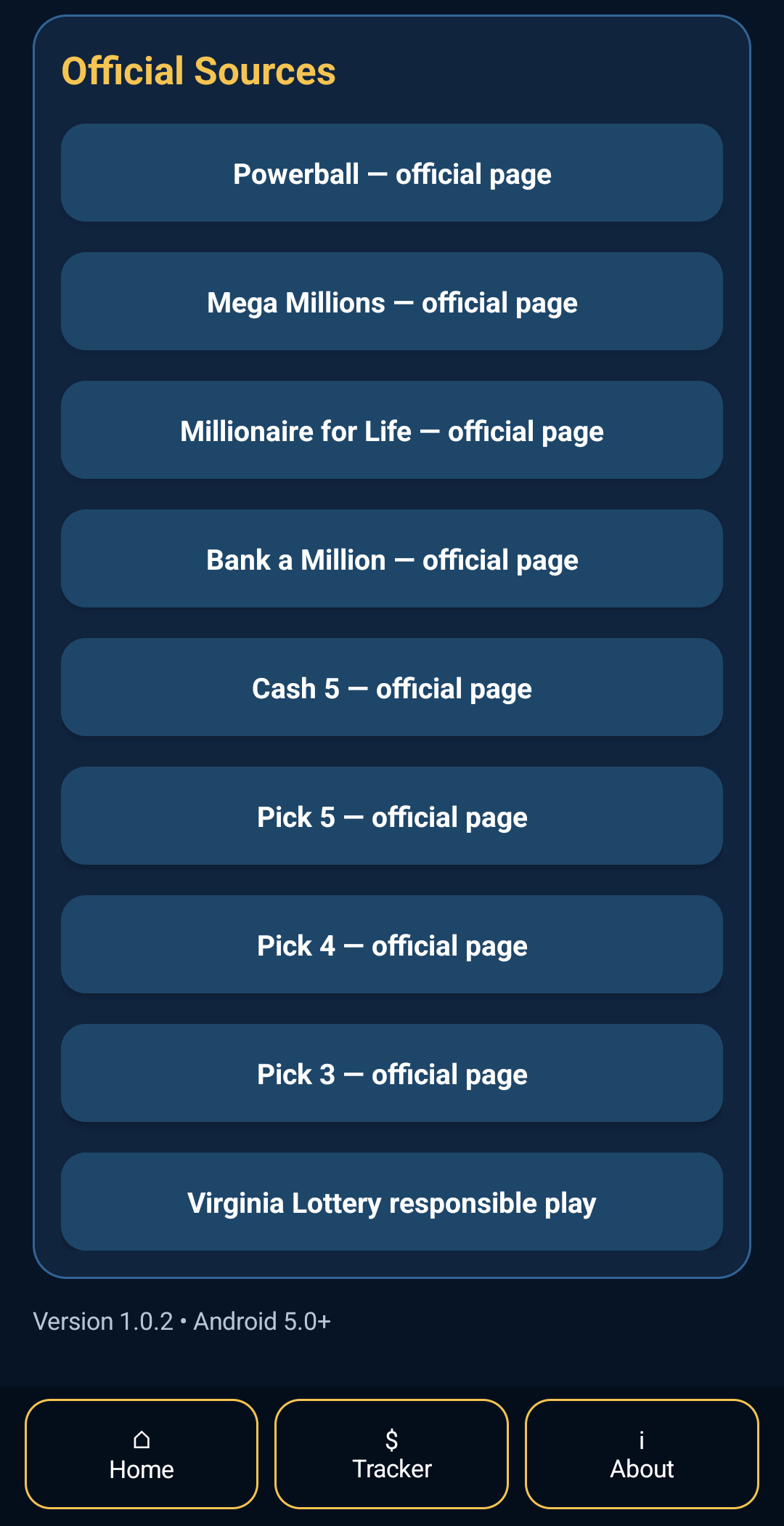 Lotto Picker, Powerball, Mega Millions, Cash for Life (Android App) preview 16