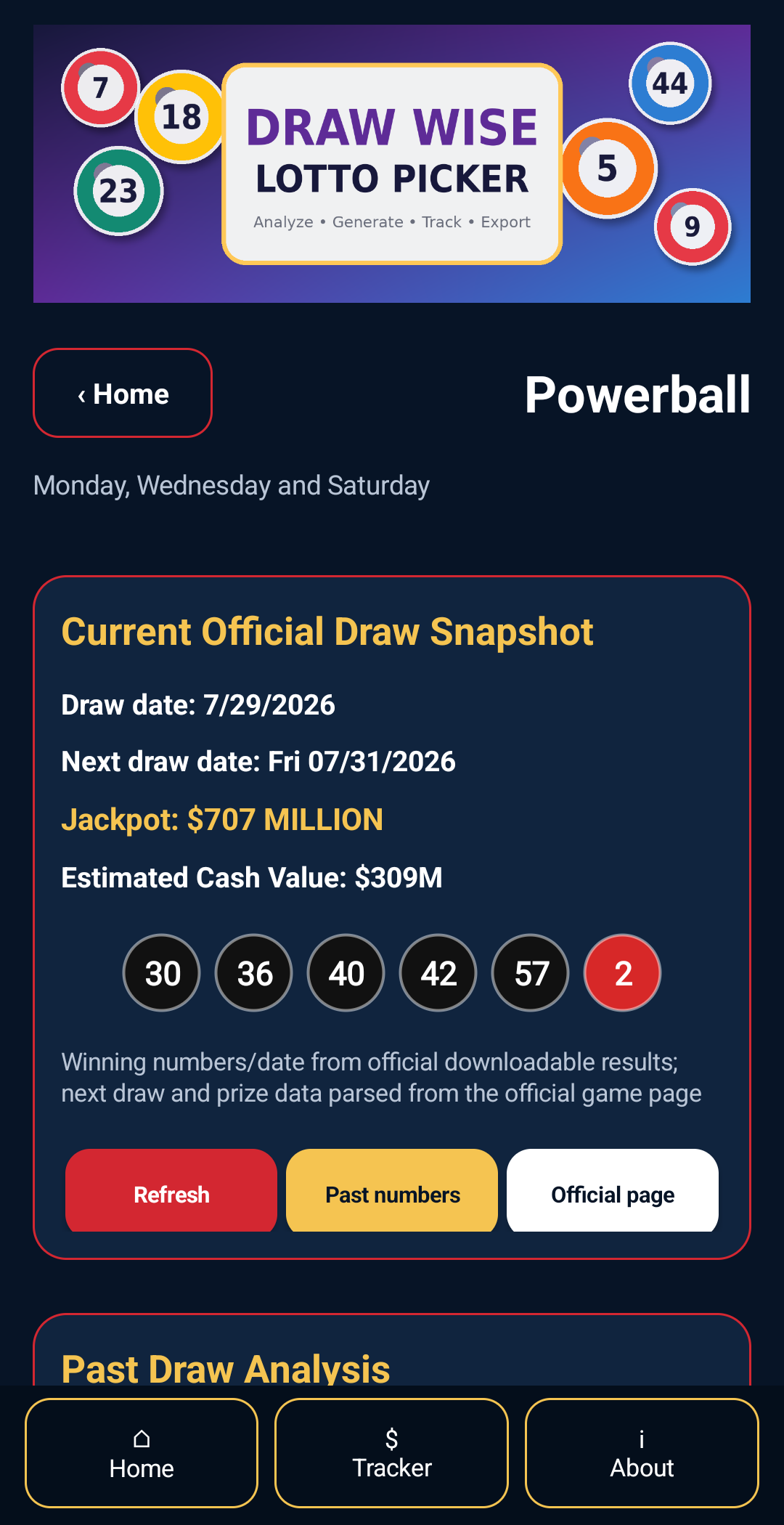 Lotto Picker, Powerball, Mega Millions, Cash for Life (Android App) preview 8