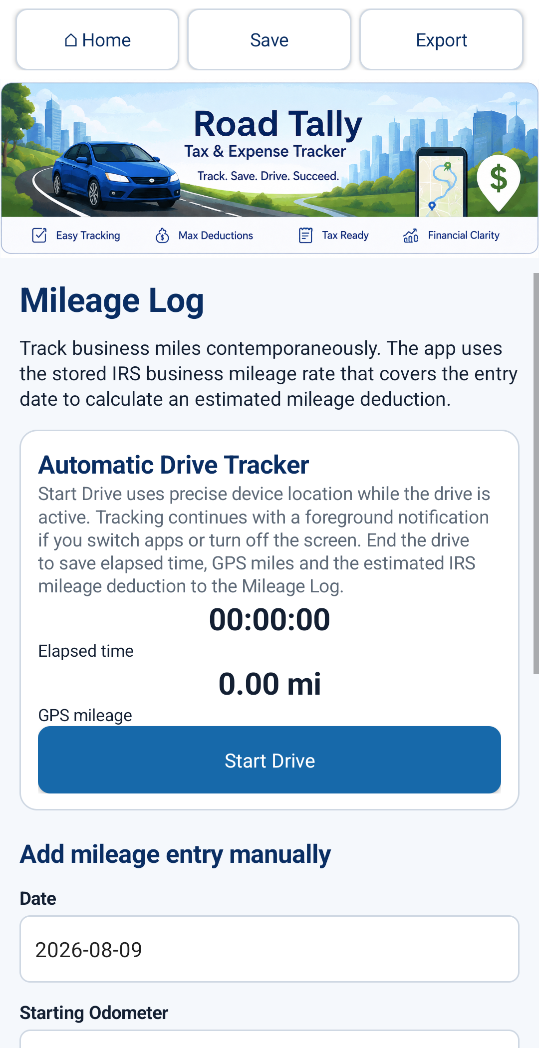Drive Share Tax & Expense Tracker for Android Devices - preview 20