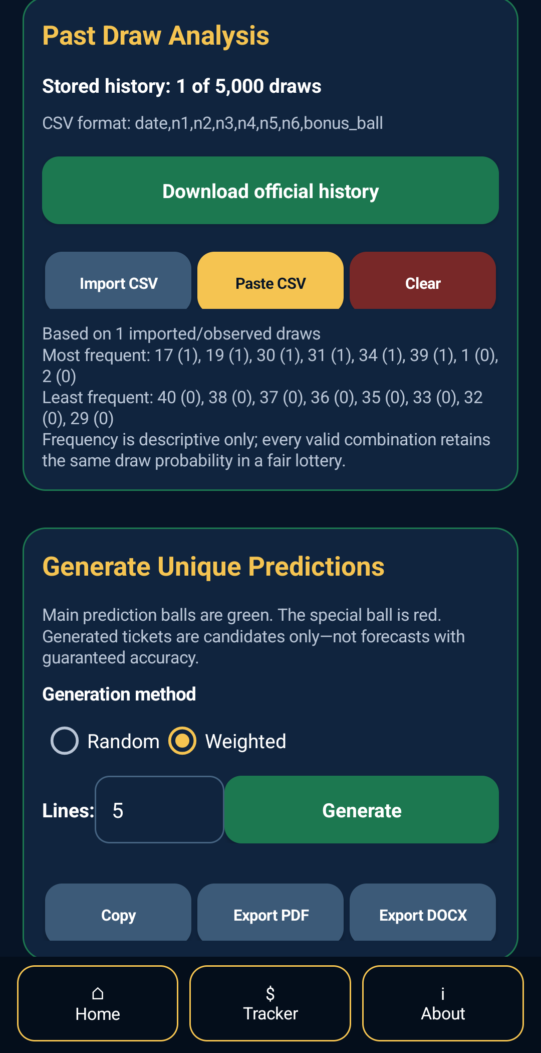 Lotto Picker, Powerball, Mega Millions, Cash for Life (Android App) preview 12