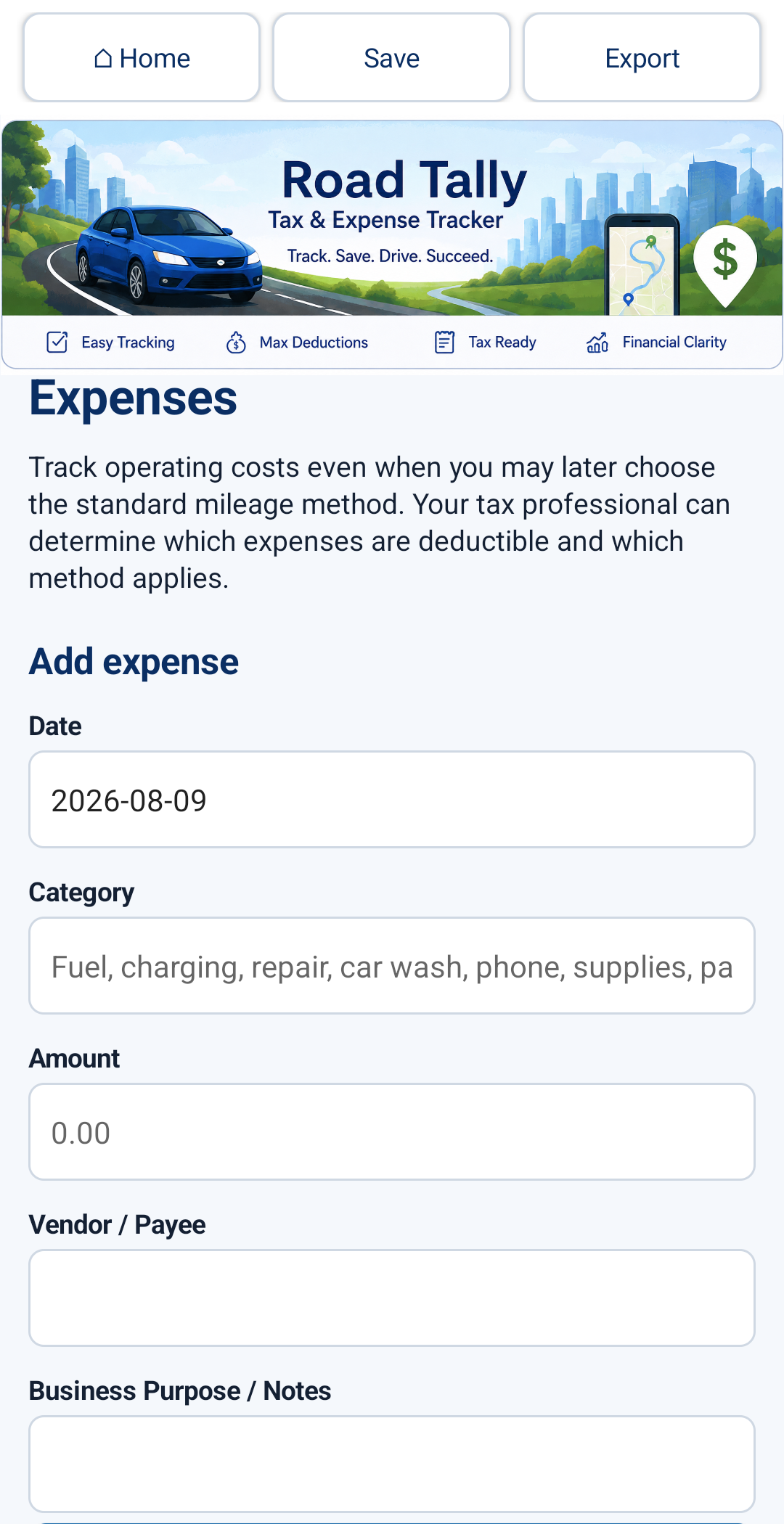 Drive Share Tax & Expense Tracker for Android Devices - preview 16