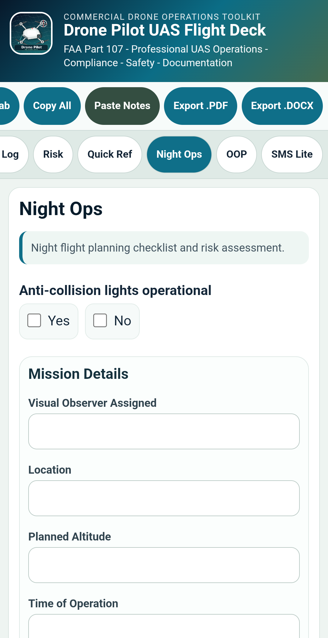 Drone Pilot UAS Flight Deck – Professional Android App for Commercial Drone Pilots preview 21