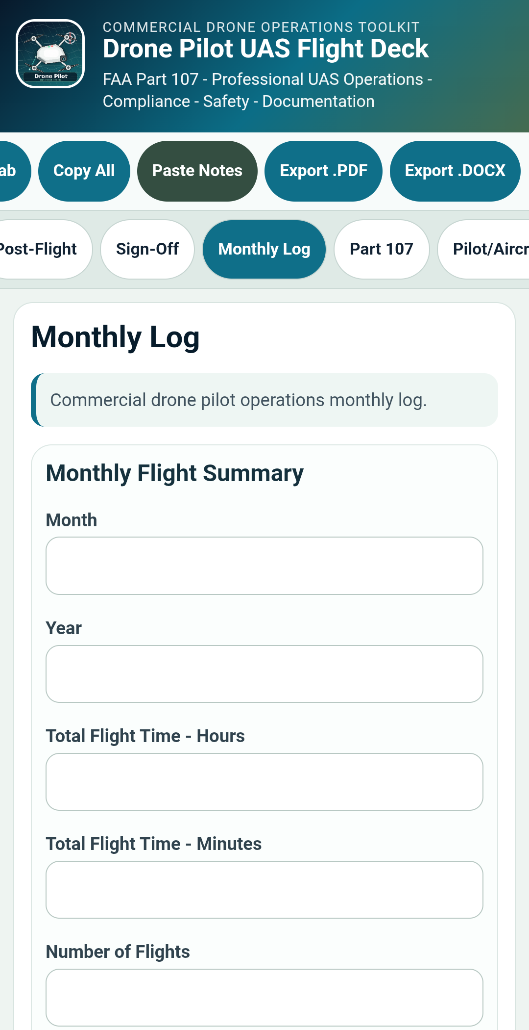 Drone Pilot UAS Flight Deck – Professional Android App for Commercial Drone Pilots preview 14