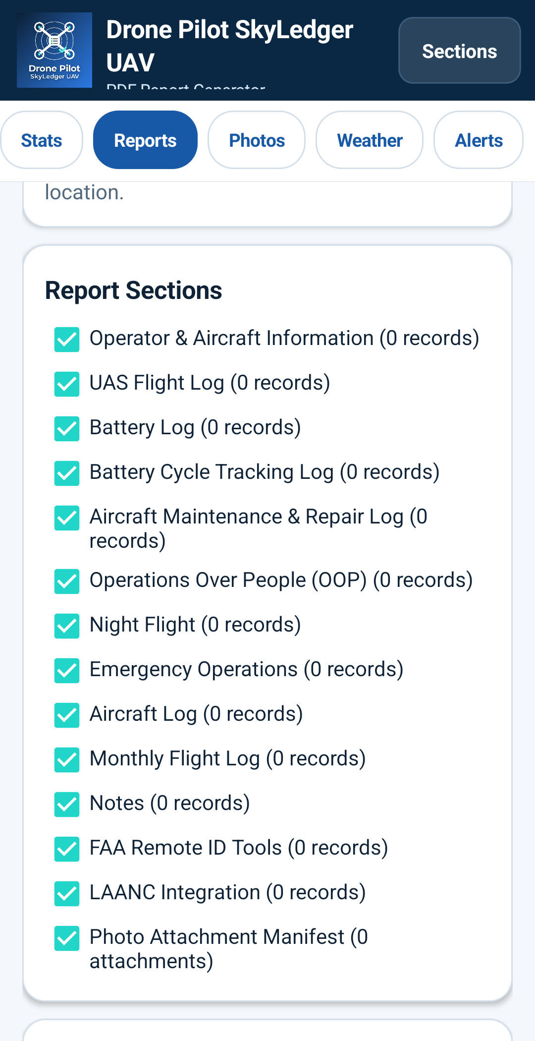 Drone Pilot SkyLedger UAV App, Android Flight Logbook, Remote ID, LAANC, Weather - Personal Use preview 8