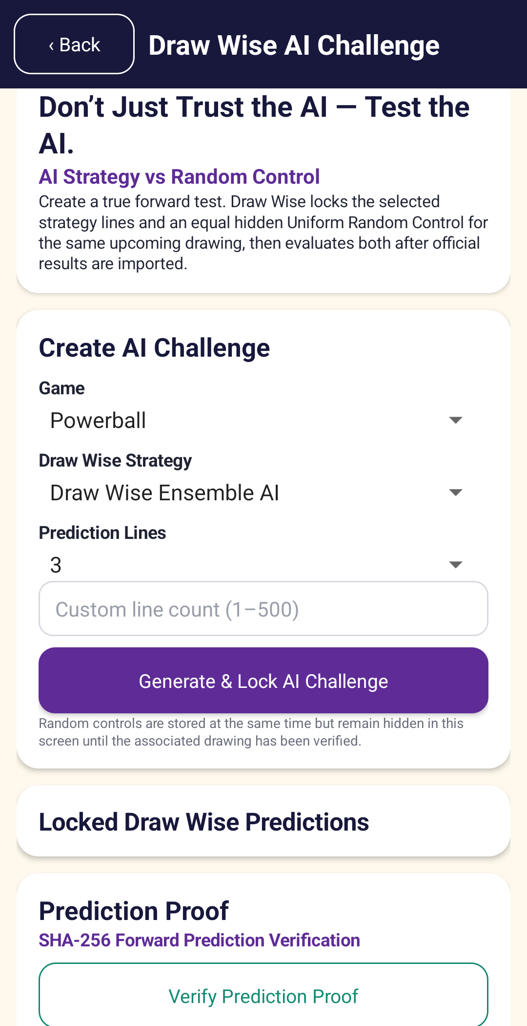 Draw Wise Lotto Picker Android App | Powerball, Mega Millions & AI Lottery Number Analysis preview 14