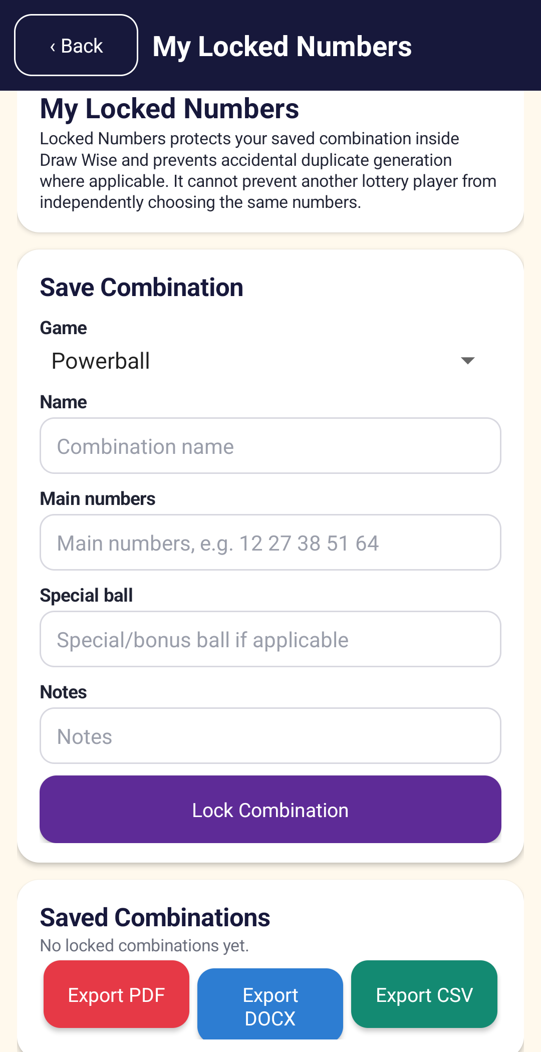Draw Wise Lotto Picker Android App | Powerball, Mega Millions & AI Lottery Number Analysis preview 15