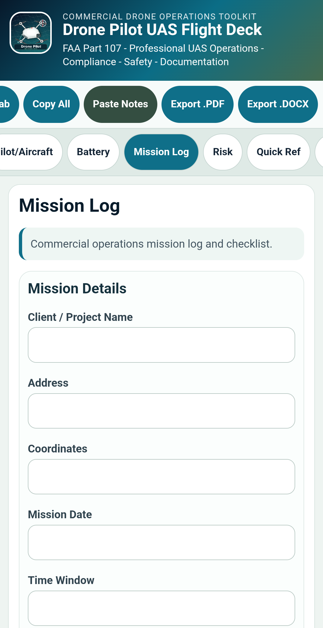 Drone Pilot UAS Flight Deck – Professional Android App for Commercial Drone Pilots preview 18