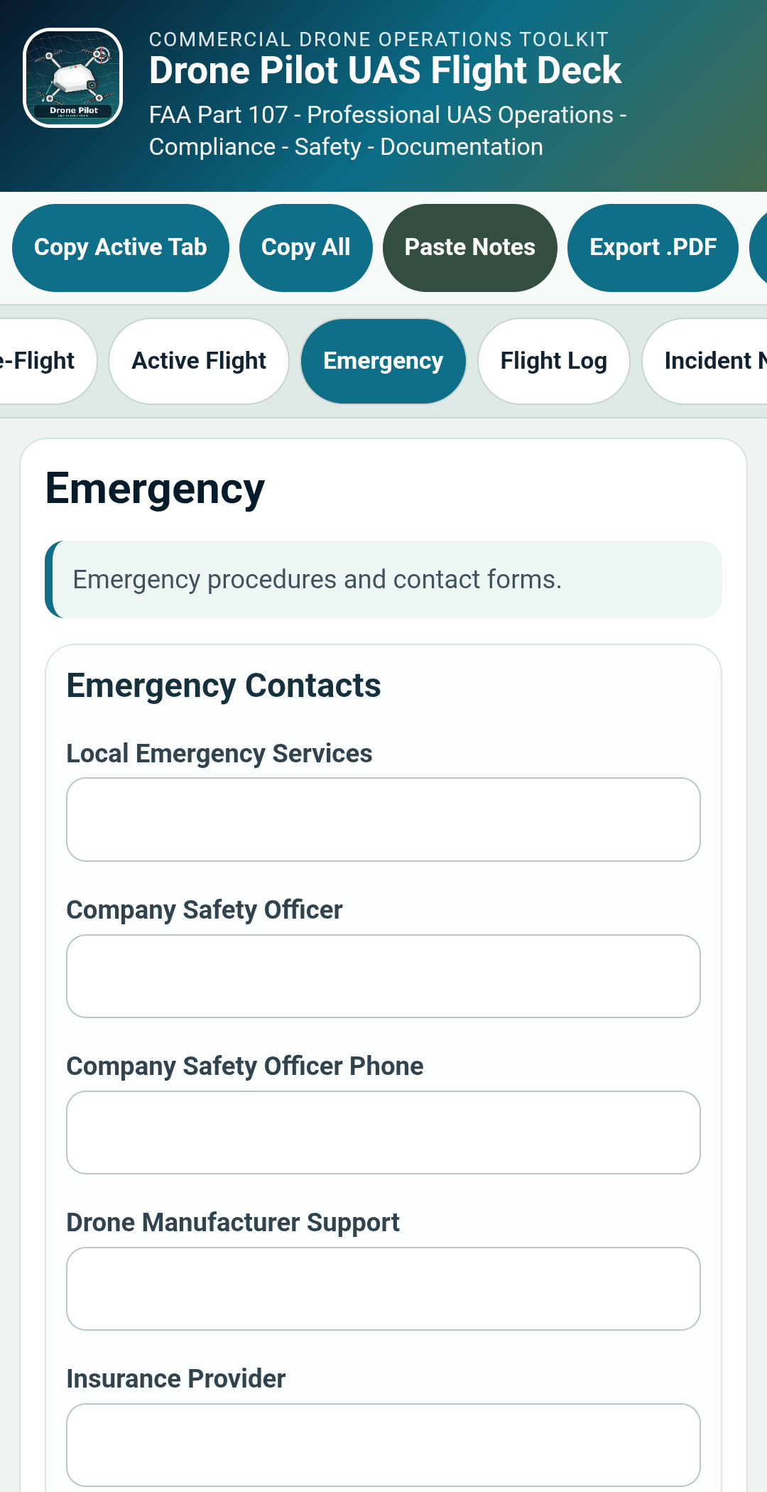Drone Pilot UAS Flight Deck – Professional Android App for Commercial Drone Pilots preview 5