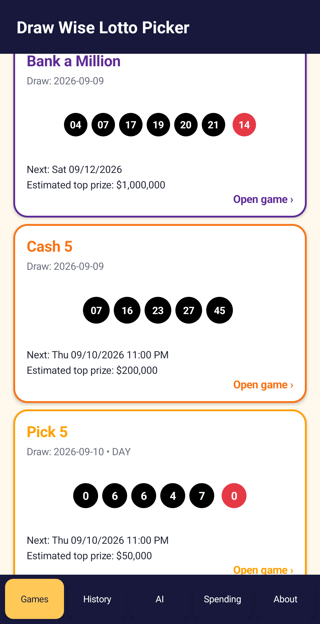 NEW!!! - AI vs Random Challenge Lotto Picker, Powerball, Mega Millions, (Android App), AI Lottery Number Generator & Statistical Analysis preview 4